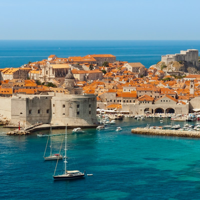 Aerial view of Dubrovnik, Croatia