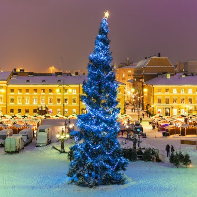 Christmas market in Helsinki, Finland