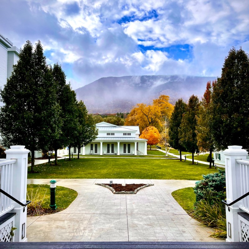 Mt. Equinox From the Back Patio of the Equinox Golf Resort & Spa.