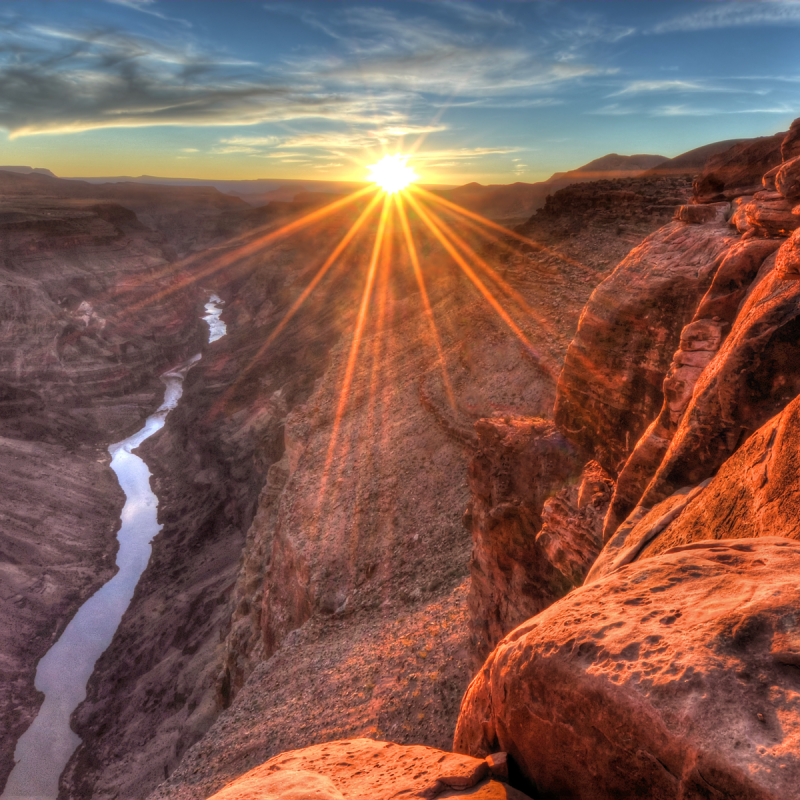 Sunset over Grand Canyon