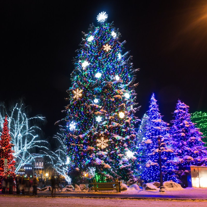 Christmas lights in Leavenworth, Washington