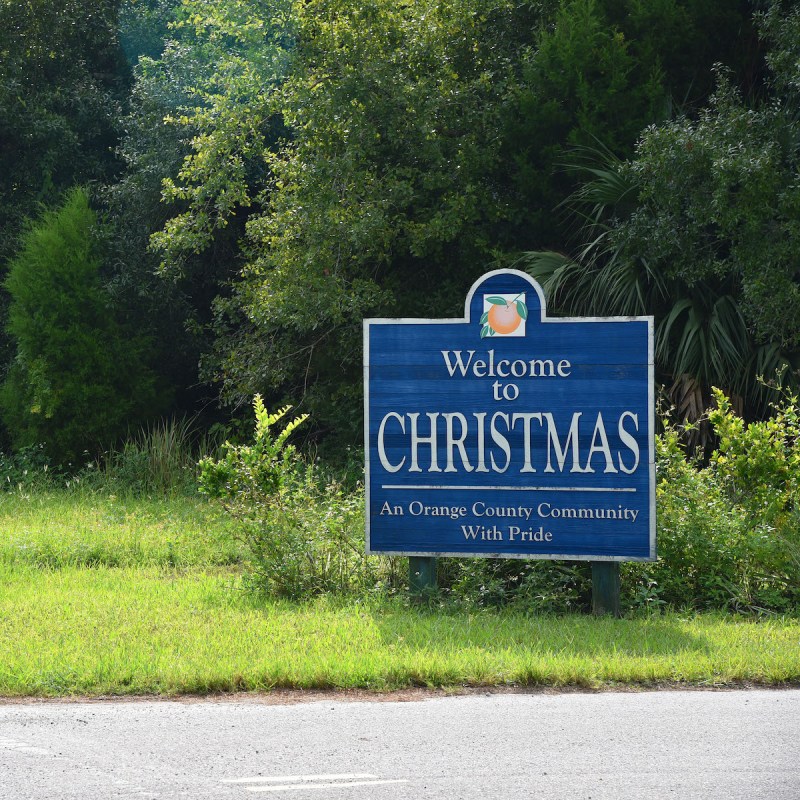 Christmas, Florida welcome sign