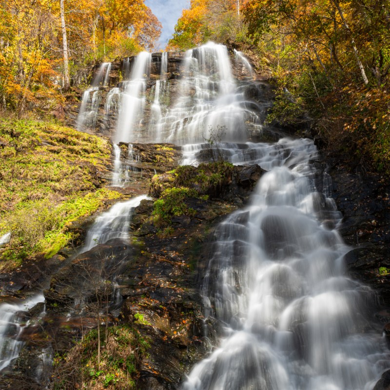 Amicalola Falls, Georgia, USA in autumn season.