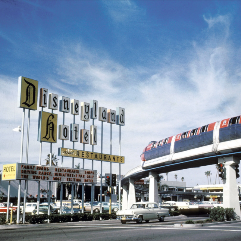 Historical photo of the Disneyland Monorail