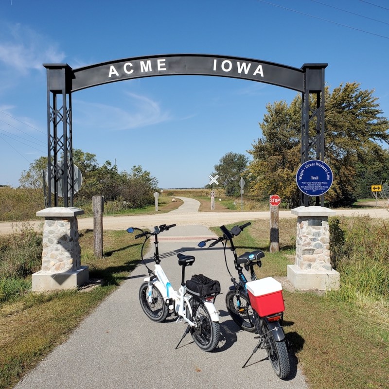 E-Bikes on Iowa Trail