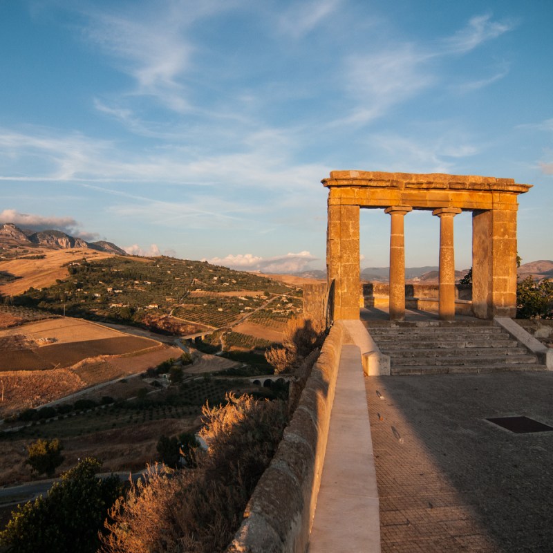 A view of the village of Sambuca di Sicilia, Italy.