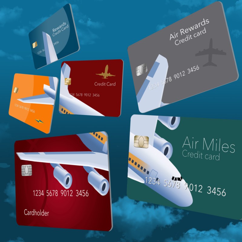 Six credit cards that offer air travel mileage rewards and perks.