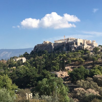 Acropolis view from Chocolat Royal, Thissio