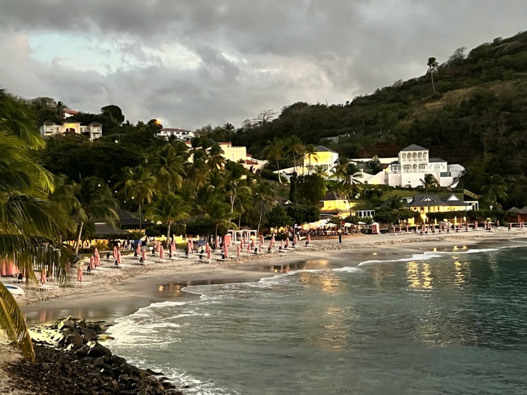 A view of the secluded BodyHoliday resort from one of the ocean-front rooms.