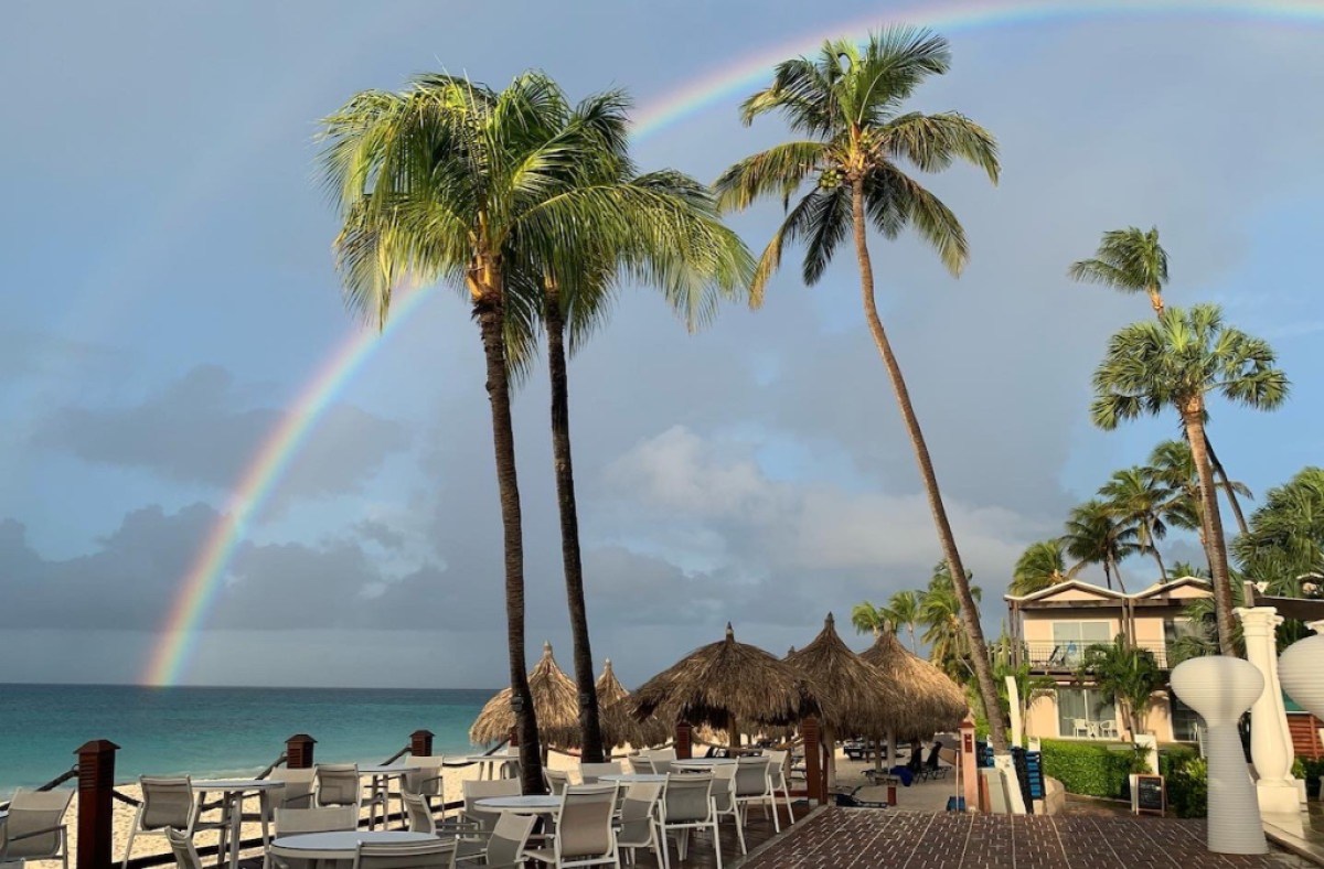 Rainbow over Divi Aruba