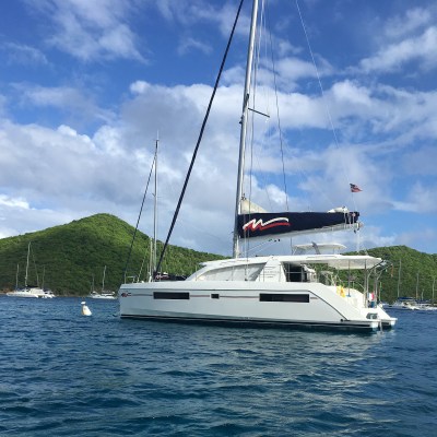 Catamaran In The British Virgin Islands