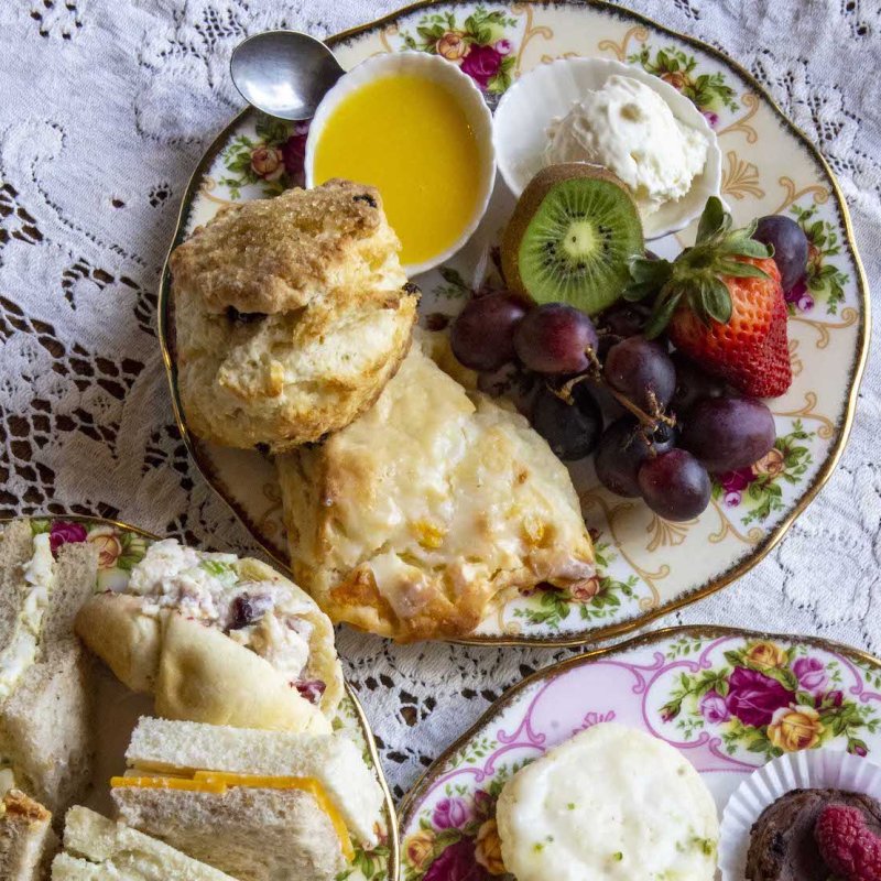 Tea tray of goodies