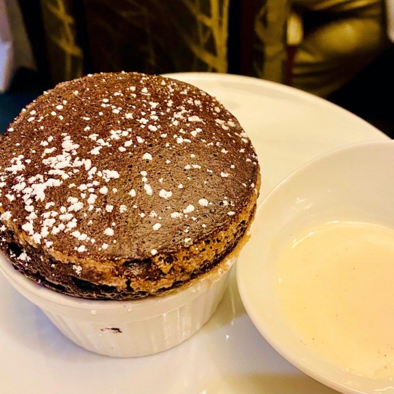 Chocolate soufflé on Windstar's Star Legend.