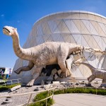 Indianapolis Children’s museum with models of dinosaurs