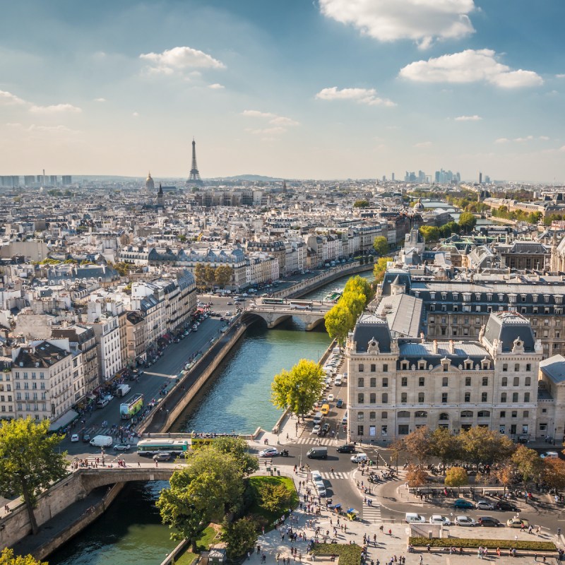 Skyline of Paris, France