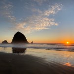 Cannon Beach Sunset, near Portland Oregon.