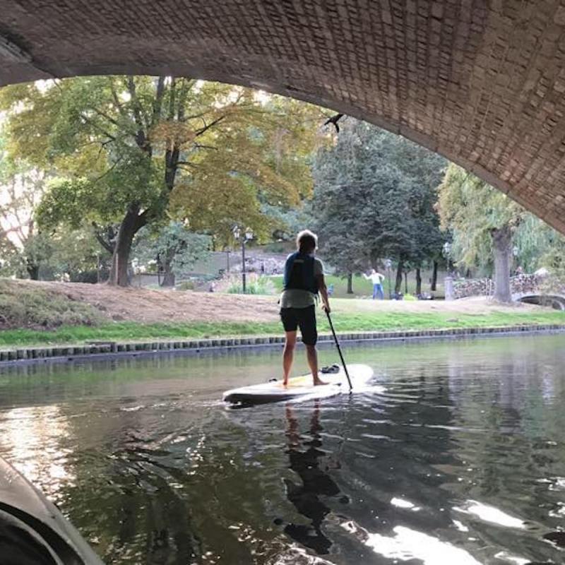 Paddling in the Canals of Riga, Latvia