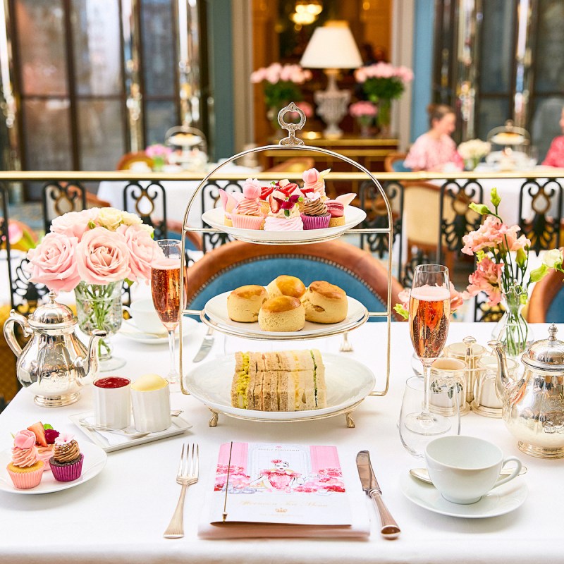 Peggy Porschen afternoon tea at the Lanesborough Hotel in London, England.