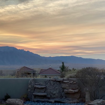 Sunrise in Rio Rancho, New Mexico.