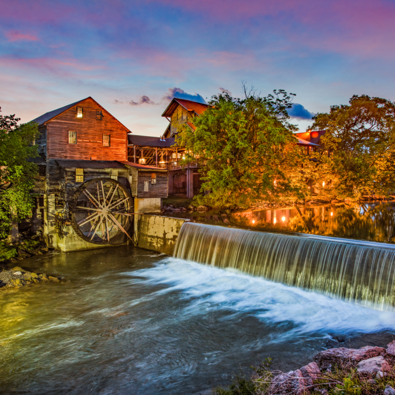 Pigeon Forge Tennessee, Old Mill at Dollywood.