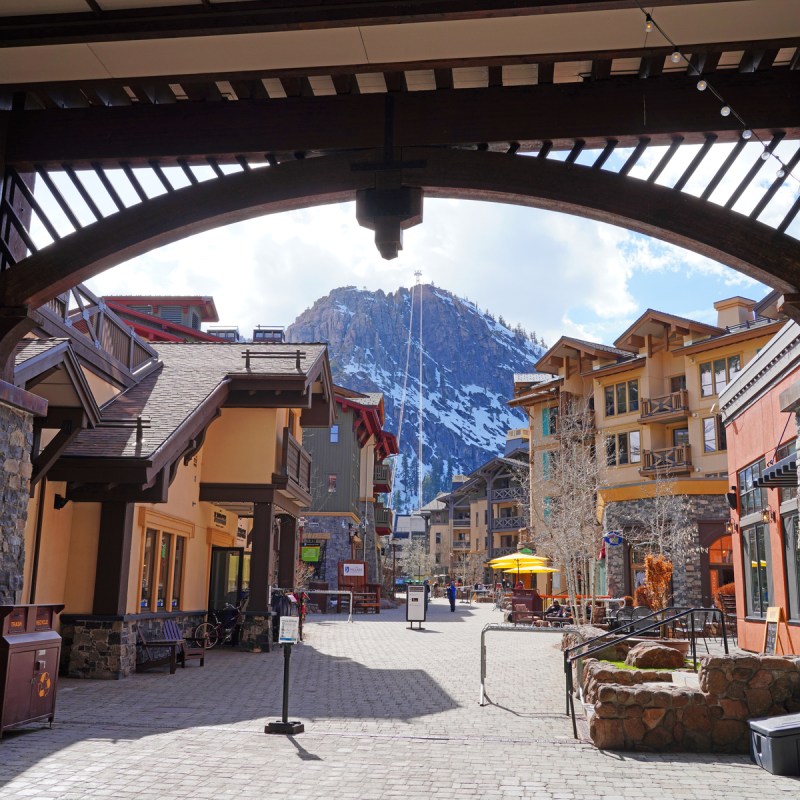 View of Palisades Tahoe, a ski resort in California site of the 1960 Winter Olympics renamed from Squa Valley in September 2021.