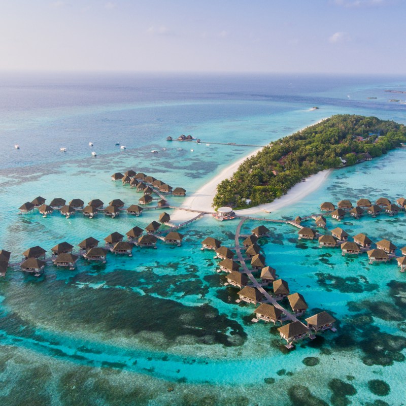 Amazing bird eyes view in Maldives