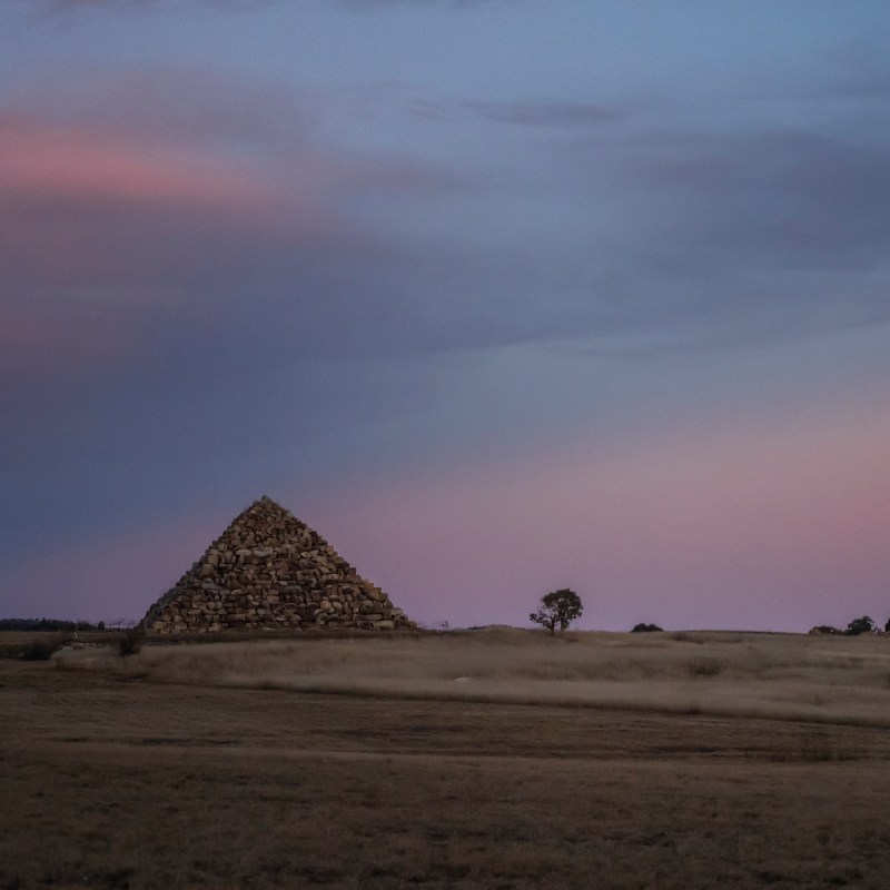 Pyramid at dusk