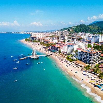 Aerial view of Puerto Vallarta, Mexico