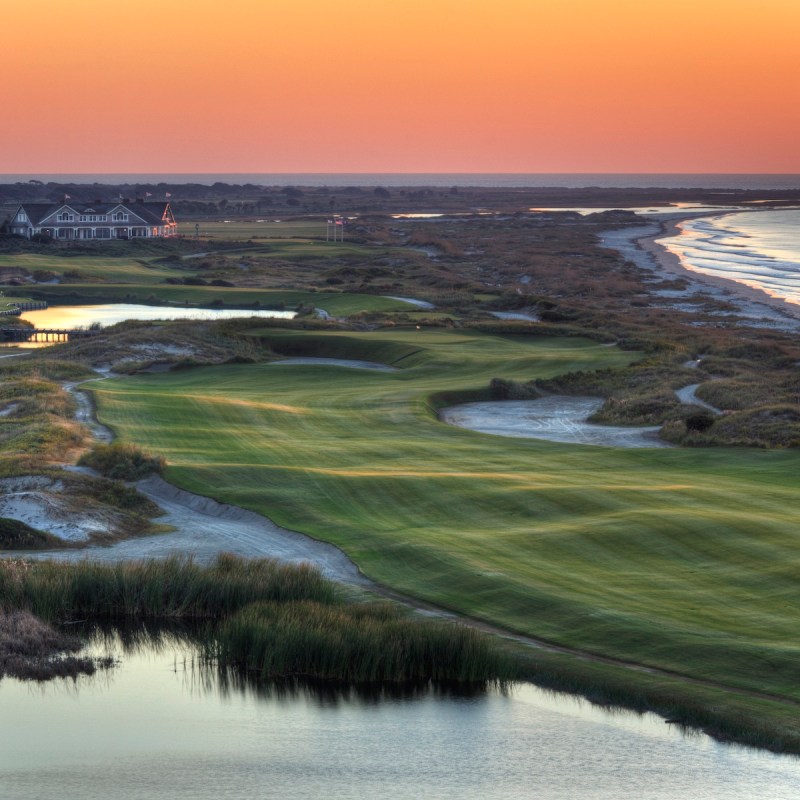 Hole 16 at The Ocean Course at Kiawah Island Golf Resort.