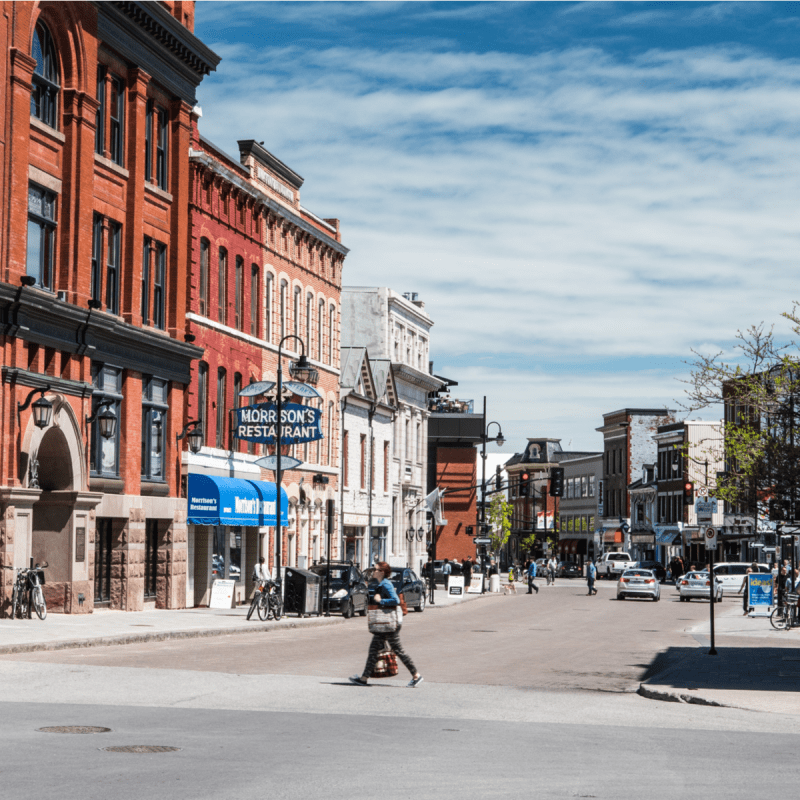 Downtown Kingston, Ontario, Canada.