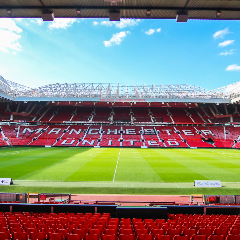 Old Trafford stadium; home ground of Manchester United Football Club.