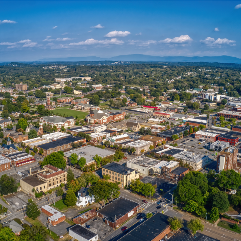 Downtown Cleveland, Tennessee.