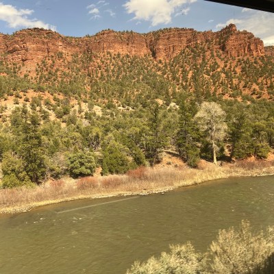 Colorado River and the Red Rocks.