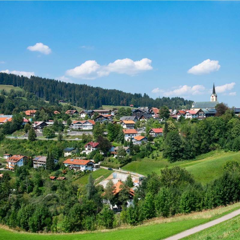 Oberstaufen city, Allgau Germany