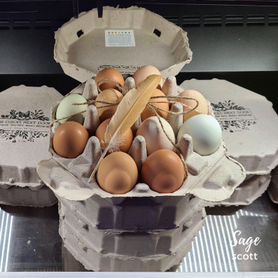 Fresh eggs at The Amsterdam Market