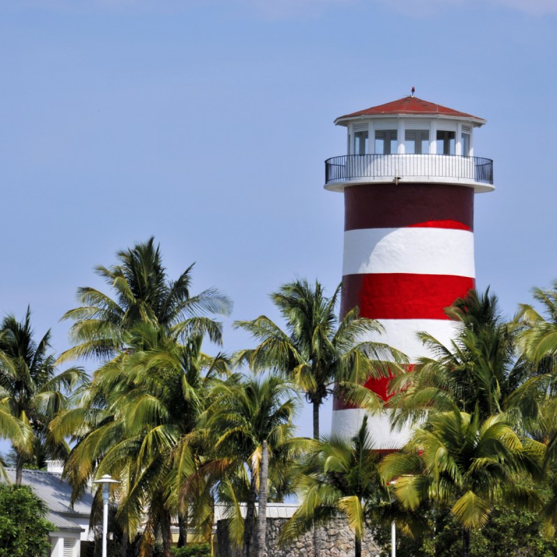 Views of the Freeport Bahamas Lighthouse.