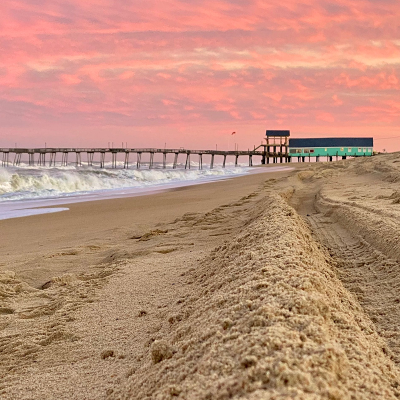 Avalon Pier in Kill Devil Hills, North Carolina.