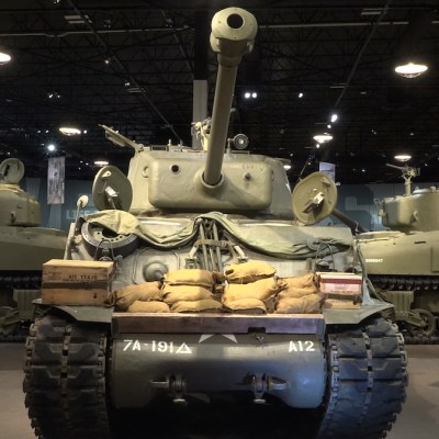 The Combat Vehicles Rotunda at The National Museum of Military Vehicles displays examples of every major U.S. ground vehicle used in World War II. The Rotunda is in the General George C. Marshall Gallery, one of three major galleries at the Museum.