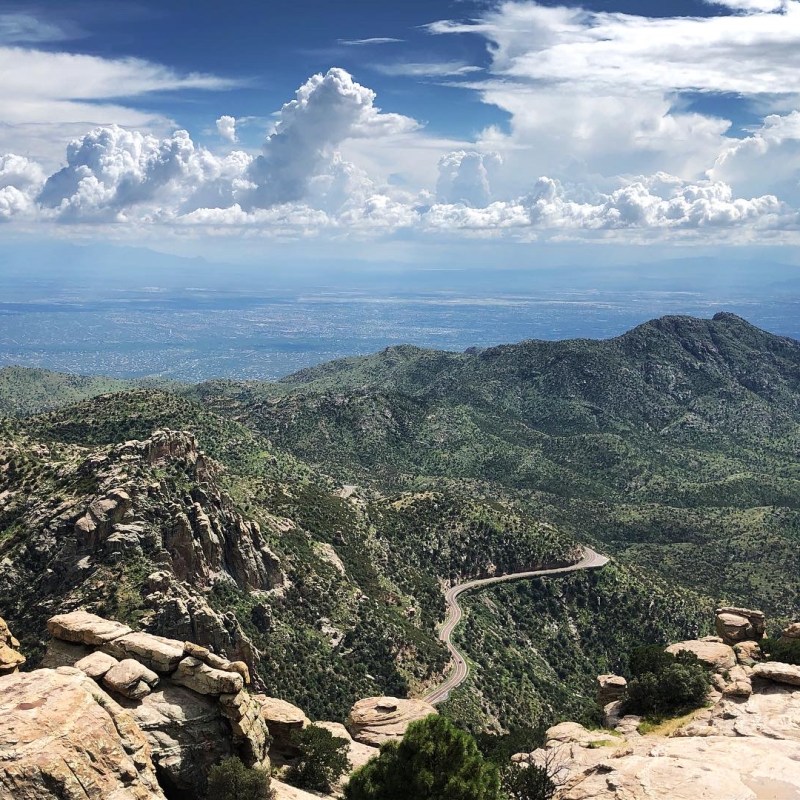 View from Santa Catalina Mountains, Arizona