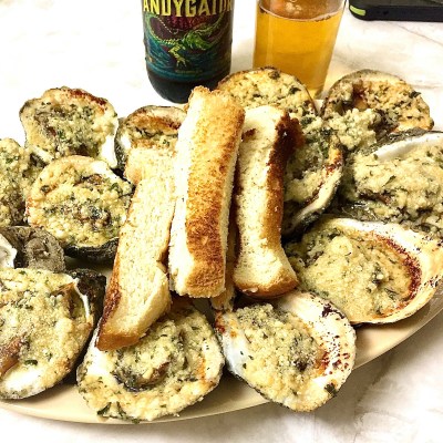 Chargrilled oysters at Casamento's