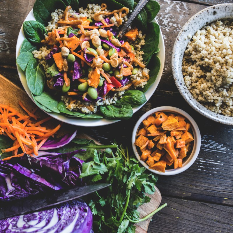 Colorful veggie bowl