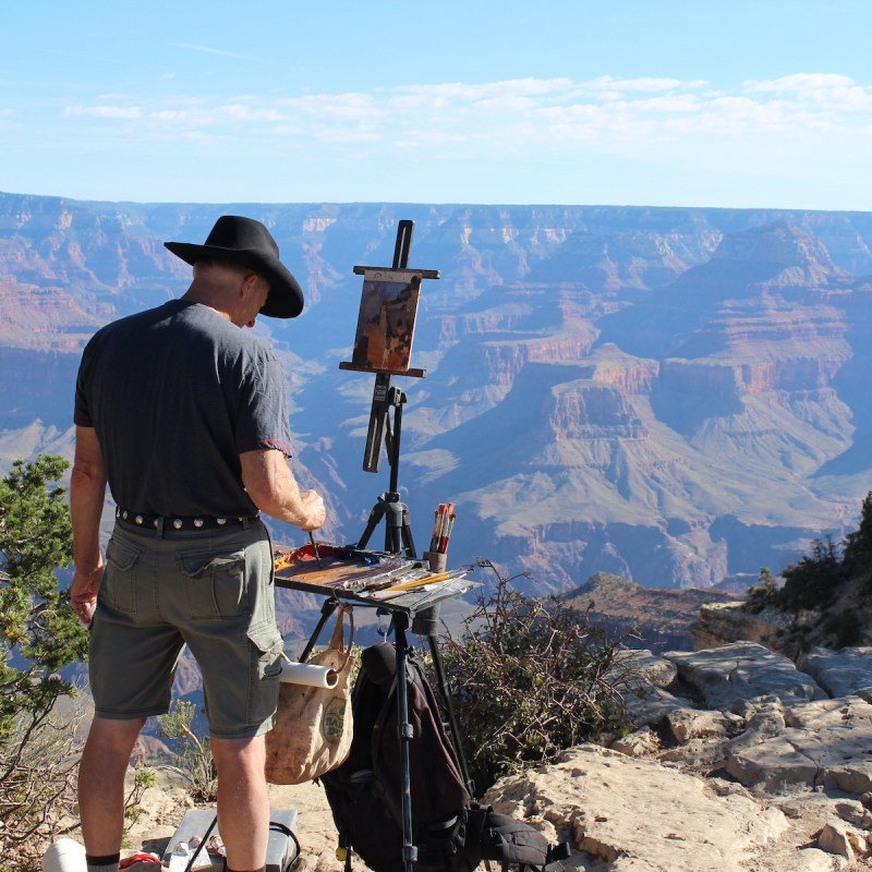 painting with a landscape view