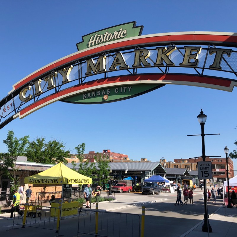 Kansas City's historic City Market entrance