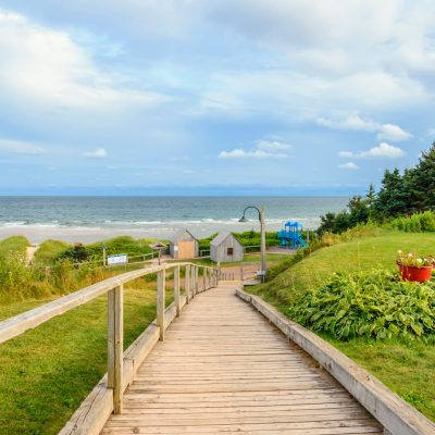 Path to the beach at Basin Head - Prince Edward Island, Canada