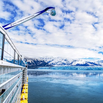 view of Hubbard Glacier from Royal Caribbean ship Ovation of the Seas