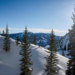 Skier on mountain at Crested Butte Mountain Resort