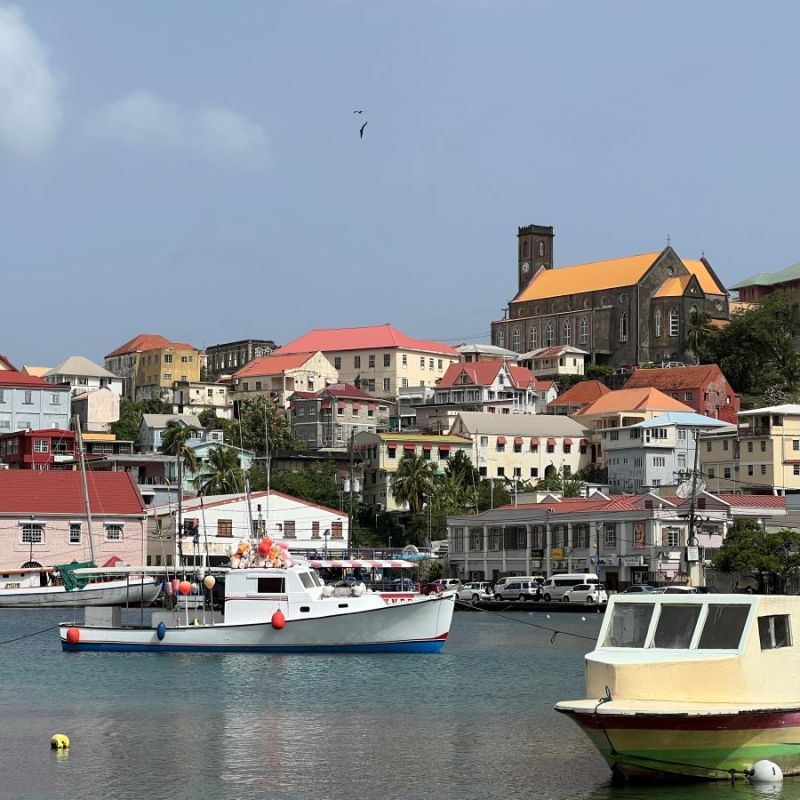 The harbor in St. George's Grenada.
