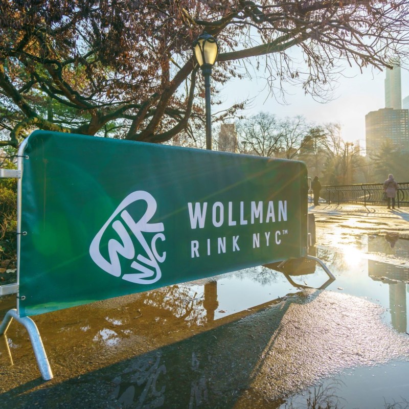 Wollman Rink sign in Central Park