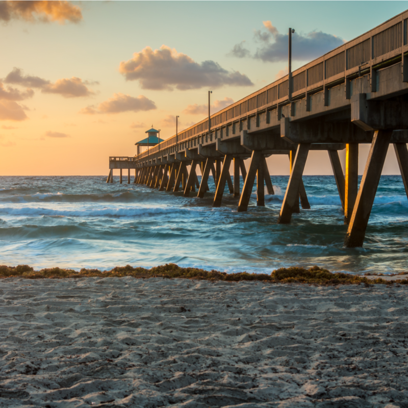 Deerfield Beach Pier at Sunrise