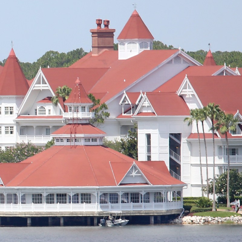Seven Seas lagoon ouside Disney's Grand Floridian Resort & Spa near Orlando, Florida